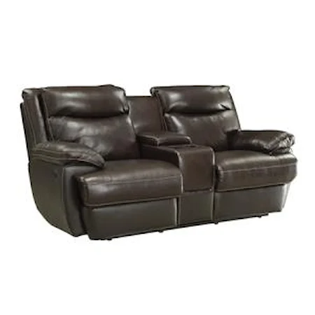 Casual Power Reclining Loveseat with Storage and USB Charging Ports